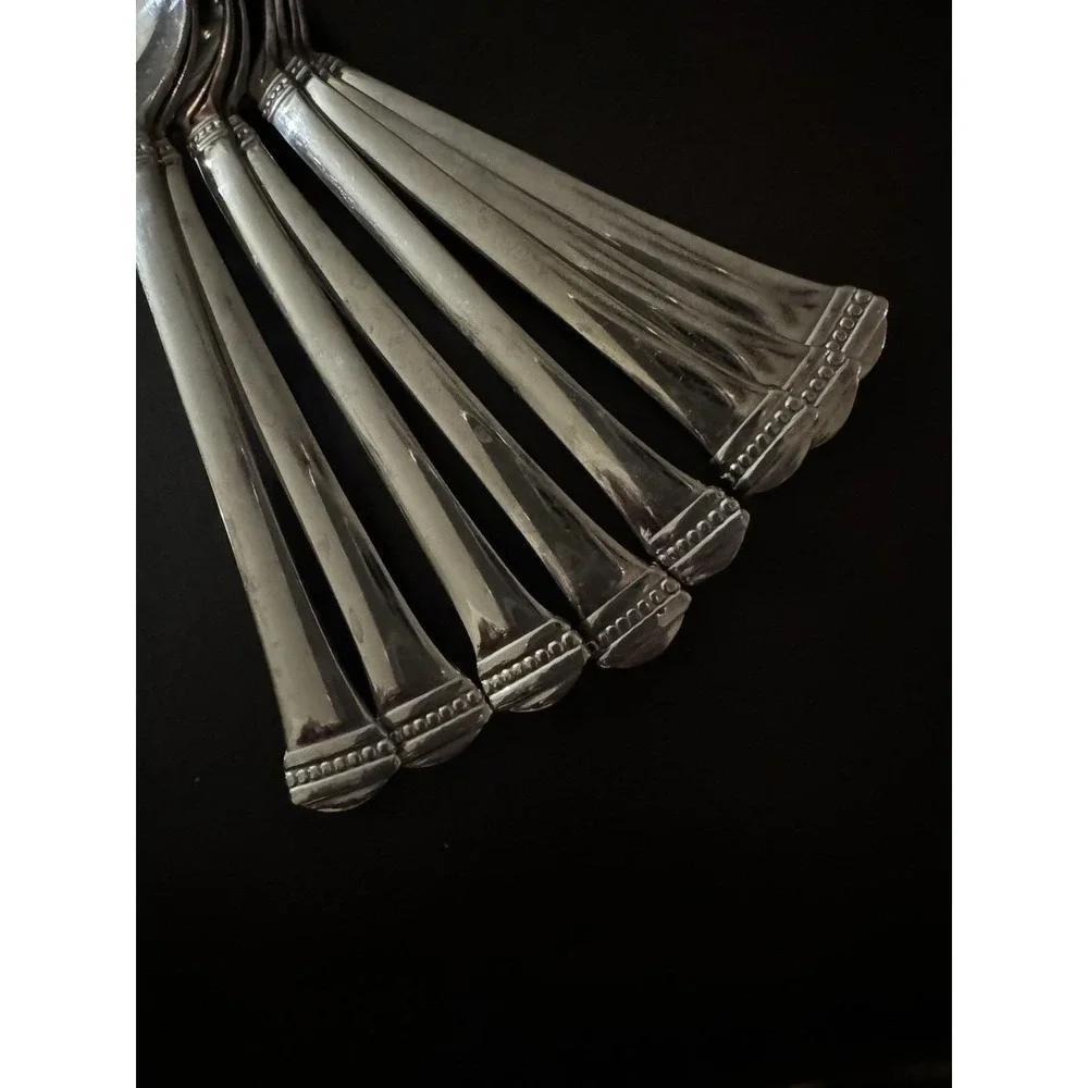 Towle Beaded Classique Flatware Soup‎ Tablespoon (Set of 8) FW15